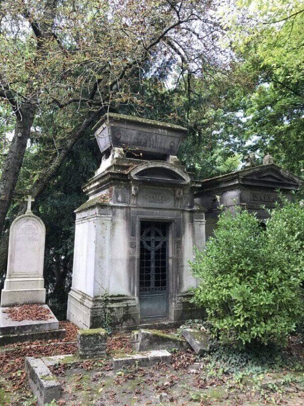 mausoleum in a cemetery