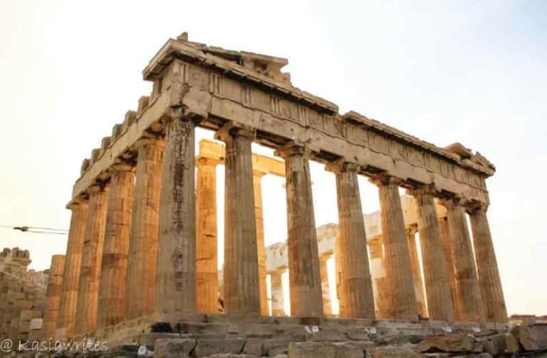ruins of the Parthenon in Athens