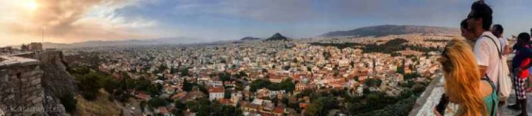bird's eye view of Athens