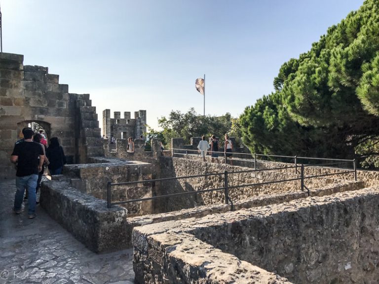 fortification walls of Castelo de Sao Jorge