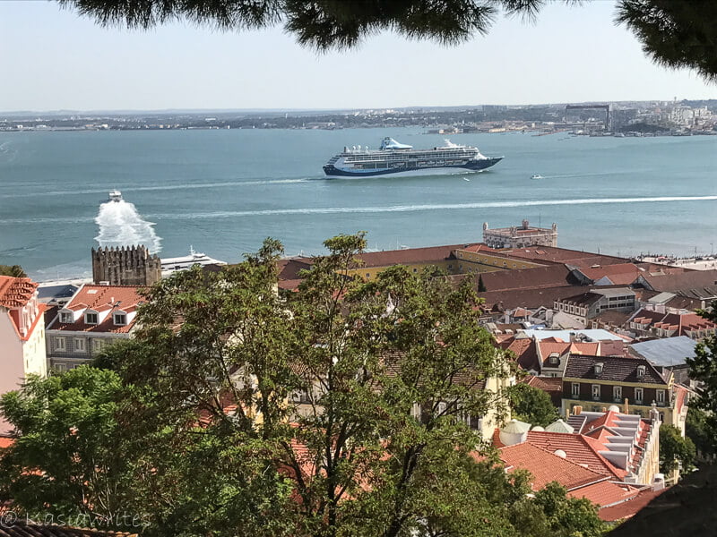 view of the bay of Lisbon