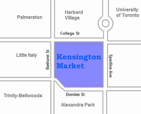 map of Kensington Market 
