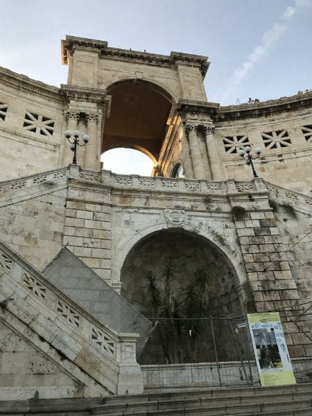 Bastione gate in Cagliari Sardinia
