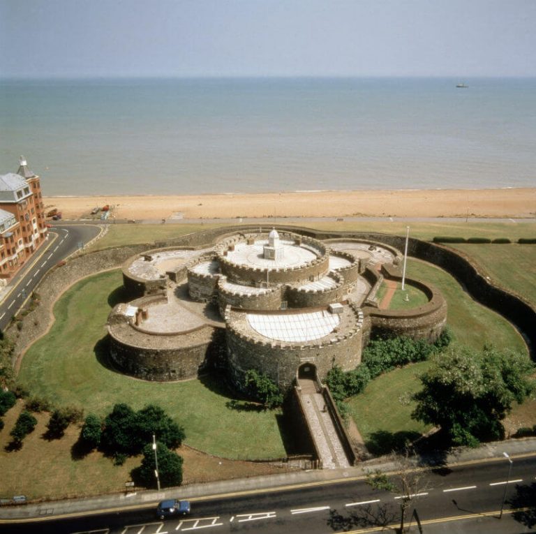 aerial view of Deal castle