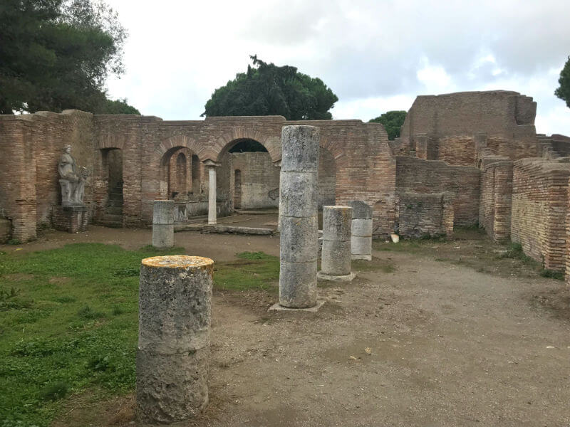 roman villa ruins in Ostia Antica