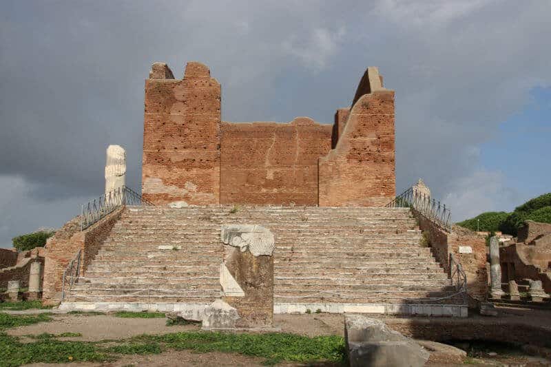steps of a former temple at Ostia Antica
