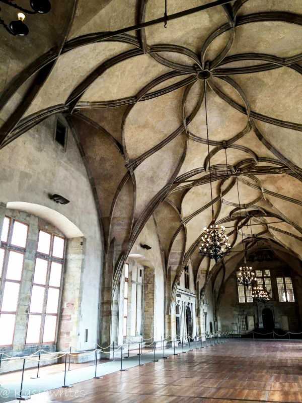 vaulted ceilings at Prague castle