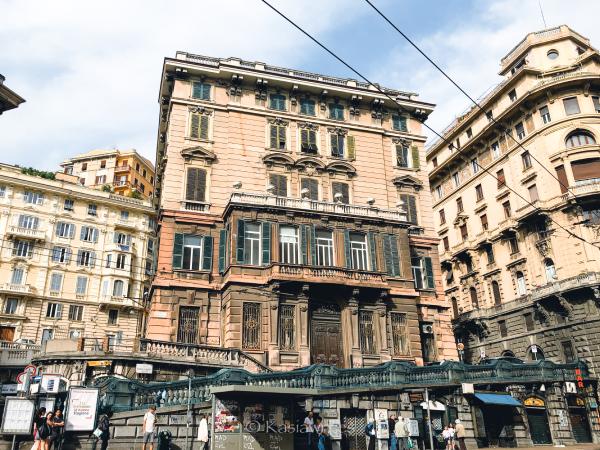 architecture in Genoa Italy