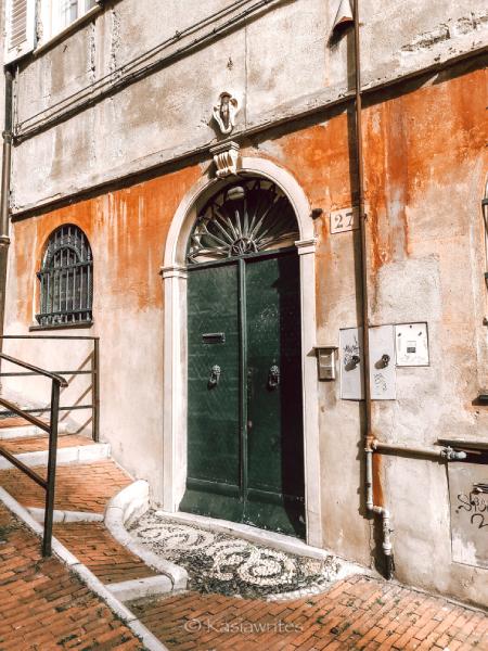old door in Genoa