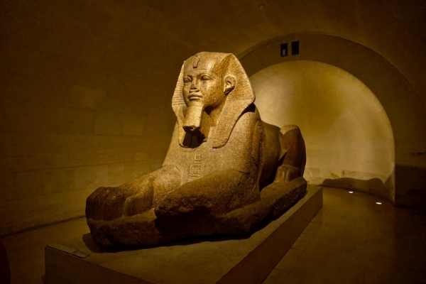 Egyptian statue of a sphynx