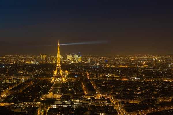 Paris city of Lights at night