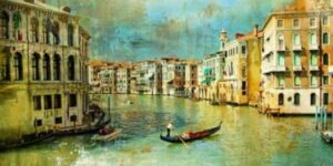 painting of Venice a stop on the Grand Tour of Europe